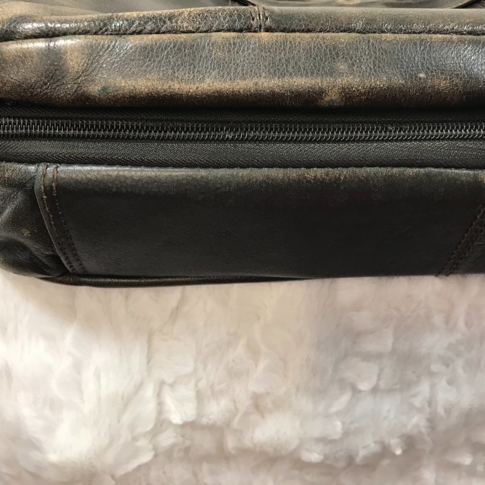 Wilsons Leather Black Rivet Distressed Leather bag - Picture 12 of 13